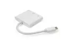Концентратор Vinga Type-C to HDMI+USB3.0+Type-C PD (VCPATC2HDMIUSBPDWH)