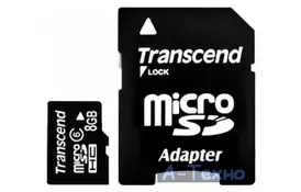 Карта памяти 8Gb microSDHC class 6 Transcend (TS8GUSDHC6) - Фото