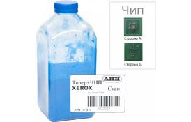 Тонер Xerox Phaser 7750/7760, 395г Cyan +chip AHK (3203223) - Фото
