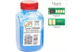 Тонер Canon MF610/630 70г Cyan + Chip AHK (3203114) - Фото