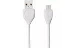Дата кабель USB 2.0 AM to Micro 5P 0.5m RC-050m White Remax (F_53030)