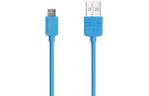 Дата кабель USB 2.0 AM to Micro 5P 1.0m Light Blue Remax (F_50794)