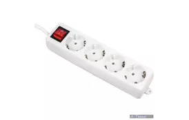 Сетевой фильтр питания Maxxter PS-4GS-6, 1.8м (PS-4GS-6) - Фото