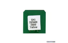 Чіп для картриджа OKI C3300/3400/3600 (2.5K) Yellow BASF (WWMID-71090) - Фото