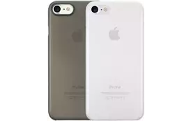Ozaki O!coat 0.3 Jelly 2 in 1 case for iPhone 7 Clear and Black (OC720CK) - Фото