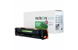 Картридж PATRON HP CLJ CF401A для M252/M274/M277 Cyan, GREEN Label (PN-201ACGL) - Фото
