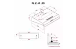 Вытяжка кухонная PERFELLI PL 6142 BL LED