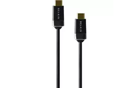 Кабель мультимедийный HDMI to HDMI 1.0m High Speed Ethernet Belkin (HDMI0017-1M) - Фото