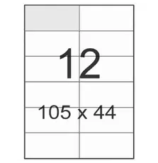 Этикетка самоклеящаяся TAMA 105х44 (12 на листі) с/кл (100листів) (17789)