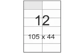 Этикетка самоклеящаяся TAMA 105х44 (12 на листі) с/кл (100листів) (17789) - Фото