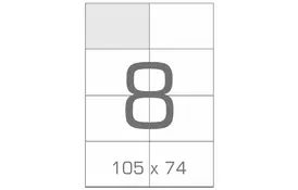 Этикетка самоклеящаяся TAMA 105х74 (8 на листі) с/кл (100листів) (17791) - Фото