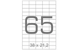 Этикетка самоклеящаяся TAMA 38х21,2 (65 на листі) с/кл (100листів) (17795) - Фото