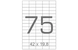 Этикетка самоклеящаяся TAMA 42х19,8 (75 на листі) с/кл (100листів) (17797) - Фото