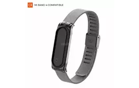 Ремешок для фитнес браслета Armorstandart Milanese Band для Xiaomi Mi Band 4/3 Graphite Black (ARM55036) - Фото