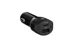 Зарядное устройство 2E Dual USB Car Charger (30W) Type-C PD, USB 2.4A, black (2E-ACR18WQC)
