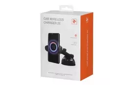 Зарядное устройство 2E Car Windsheild Wireless Charger, 10W, black (2E-WCQ01-06) - Фото