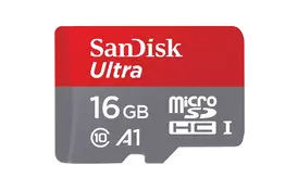 Карта памяти SANDISK 16GB microSDHC class 10 UHS-I U1 A1 (SDSQUAR-016G-GN6MN) - Фото