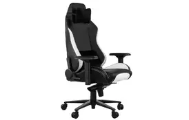 Кресло игровое 2E GC24 Black/White (2E-GC24BLW) - Фото