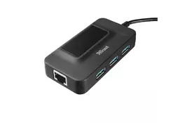 Концентратор Trust Oila 3 Port USB 3.0 Hub with network port (20789) - Фото