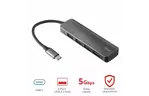 Концентратор Trust Halyx USB-C to 4-Port USB-A 3.2 ALUMINIUM (23328_TRUST)
