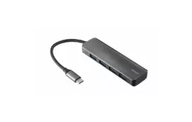 Концентратор Trust Halyx USB-C to 4-Port USB-A 3.2 ALUMINIUM (23328_TRUST) - Фото