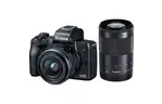 Цифровой фотоаппарат Canon EOS M50 15-45 IS STM + 55-200 IS STM kit black (2680C054)