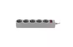 Сетевой фильтр питания LogicPower LP-X5 PREMIUM, 2m, Grey (9586)