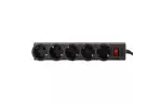 Сетевой фильтр питания LogicPower LP-X5 PREMIUM, 3m black (9584)