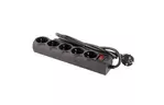 Сетевой фильтр питания LogicPower LP-X5 PREMIUM, 3m black (9584)