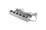 Сетевой фильтр питания LogicPower LP-X5 PREMIUM, 5m, Grey (9588)