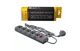 Сетевой фильтр питания LogicPower LP-X5 PREMIUM, 5m, Grey (9588) - Фото