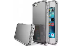 Чехол для моб. телефона Ringke Fusion Mirror для iPhone SE/5S/5 Silver (824512) - Фото