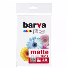 Бумага BARVA 10x15,180 g/m2, matt, 20арк (A180-257)