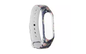 Ремешок для фитнес браслета Armorstandart для Xiaomi Mi Band 4/3 Blue Flowers (ARM52066) - Фото