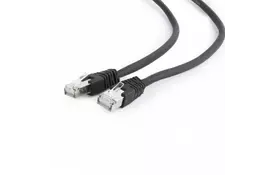 Патч-корд 5м S/FTP CU cat 6A Cablexpert (PP6A-LSZHCU-BK-5M) - Фото