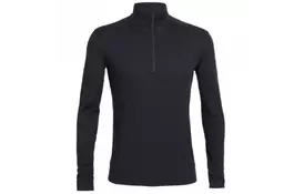 Термофутболка Icebreaker BF 200 Oasis LS Half Zip MEN black S (100 477 001 S) - Фото