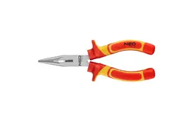 Плоскогубцы Neo Tools подовжені прямі 160 мм, 1000 В, CrV, поліровані (01-223) - Фото