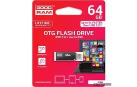 USB флеш накопитель GOODRAM 64GB OTN3 Twin USB 3.0 microUSB (OTN3-0640K0R11) - Фото