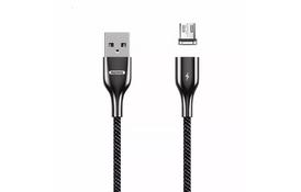 Дата кабель USB 2.0 AM to Micro 5P 1.0m Cigan Powerful Magnet Remax (RC-156M-BLACK) - Фото