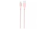 Дата кабель USB 2.0 AM to Lightning 1.0m Pink/Nylon Silicon Power (SP1M0ASYLK30AL1P)