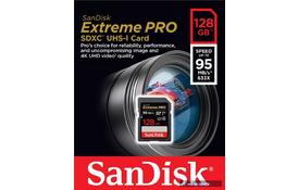 Карта памяти SANDISK 128GB SDXC UHS-I U3 (SDSDXXG-128G-GN4IN) - Фото