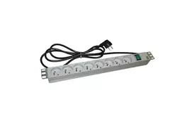 Силовой блок Molex 19 1U 8хSchuko, с выключателем, кабель 2м. (25.D0150P3) - Фото