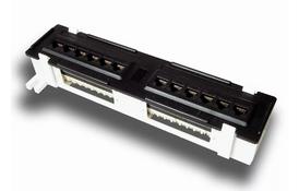 Коммутационная патч-панель настенная 12xRJ-45, кат.5e, неэкранированная - Фото