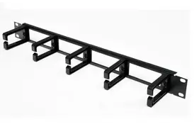 19” 1U Пластиковый держатель коммутационных шнуров - Фото