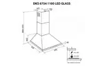 Вытяжка кухонная MINOLA DKS 6754 BL 1100 LED GLASS