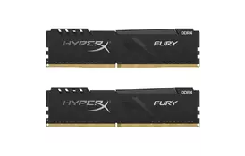 Модуль памяти для компьютера DDR4 16GB 3733 MHz HyperX Fury Black Kingston (HX437C19FB3K2/16) - Фото