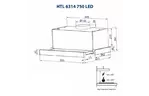 Вытяжка кухонная MINOLA HTL 6314 WH 750 LED