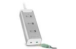 Концентратор Speedlink BARRAS Supreme USB Hub - Sound Card Combination, silver (SL-140003-SR)