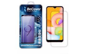 Стекло защитное BeCover Samsung Galaxy A01 SM-A015 Crystal Clear Glass (704667) - Фото