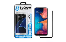 Стекло защитное BeCover Samsung Galaxy A20 SM-A205 Black (703678) - Фото